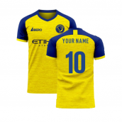 Al-Nassr 2020-2021 Home Concept Football Kit (Libero) - Kids (Long Sleeve) (Your Name)