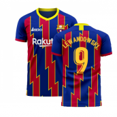 Catalonia 2025-2026 Home Concept Football Kit (Libero) (LEWANDOWSKI 9)