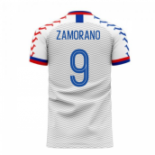 Chile 2023-2024 Away Concept Football Kit (Viper) (ZAMORANO 9)