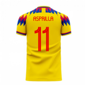 Colombia 2025-2026 Home Concept Football Kit (Libero) (ASPRILLA 11)