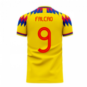 Colombia 2025-2026 Home Concept Football Kit (Libero) (FALCAO 9)