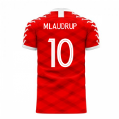 Denmark 2023-2024 Home Concept Football Kit (Viper) (M LAUDRUP 10)