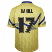 Everton 1990 Away Retro Football Shirt (CAHILL 17)