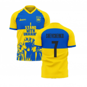 I Stand With Ukraine Concept Football Kit (Libero) (SHEVCHENKO 7)