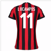 2017-2018 AC Milan Womens Home Shirt (L Ocampos 11)