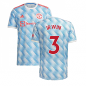 Man Utd 2021-2022 Away Shirt (Kids) (IRWIN 3)