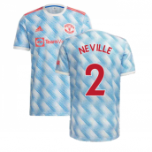 Man Utd 2021-2022 Away Shirt (Kids) (NEVILLE 2)
