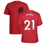 Man Utd 2021-2022 STR Graphic Tee (Red) (JAMES 21)