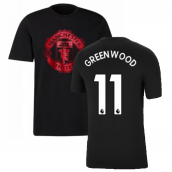 Man Utd 2021-2022 Tee (Black) (GREENWOOD 11)