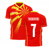 North Macedonia 2025-2026 Home Concept Shirt (Libero) (TRICKOVSKI 7)