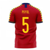 Spain 2025-2026 Home Concept Football Kit (Libero) (PUYOL 5)