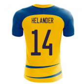 Sweden 2023-2024 Home Concept Football Kit (Airo) (HELANDER 14)