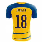 Sweden 2023-2024 Home Concept Football Kit (Airo) (JANSSON 18)