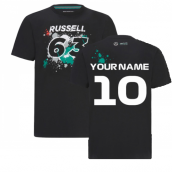 2022 Mercedes George Russell #63 T-Shirt (Black) (Your Name)