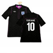 2010-2011 England Goalkeeper Shirt SS (Black) (Your Name)