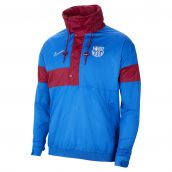 2021-2022 Barcelona Anorak Jacket (Blue)