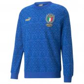 2021-2022 Italy Graphic Winner Sweat (Blue)