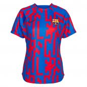2022-2023 Barcelona Pre-Match Training Shirt (Blue) - Ladies