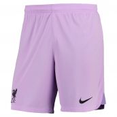 2022-2023 Liverpool Home Goalkeeper Shorts (Lilac)