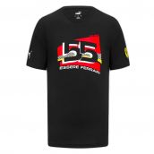 2023 Ferrari Carlos Sainz #55 Driver T-Shirt (Black)