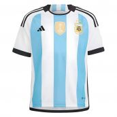 Argentina 2022 World Cup Winners Home Shirt - Kids