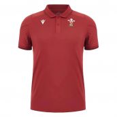 2023-2024 Wales Rugby Travel Polo Shirt (Red)