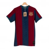 Catalonia Home Ball Shapes Retro Football Shirt
