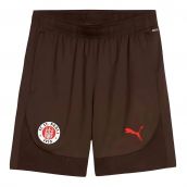 2024-2025 St Pauli Training Shorts (Dark Chocolate)