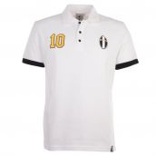 Juventus No 10 White Polo Shirt