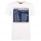 1977 European Cup Final (Liverpool) Retrotext t-shirt - White