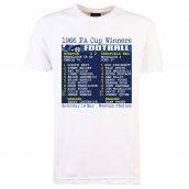 1966 FA Cup Final (Everton) Retrotext T-Shirt - White