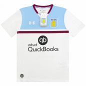 New 3-4 Years White Aston Villa Kid's Club Basic Crest Core T-Shirt 