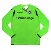 2018-2019 Millwall Macron Authentic Home Long Sleeve Goalkeeper Shirt