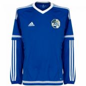 2015-16 FC Luzern Adidas Authentic Home Long Sleeve Football Shirt