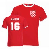 Nikola Kalinic Croatia Ringer Tee (red)