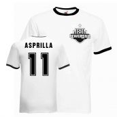 Faustino Asprilla Newcastle Ringer Tee (black)