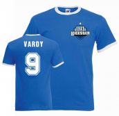 Jamie Vardy Leicester Ringer Tee (blue)