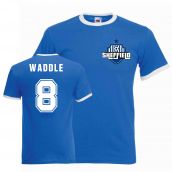 Chris Waddle Sheffield Wednesday Ringer Tee (blue)