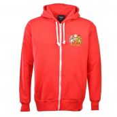 Manchester United Zipped Hoodie - Red
