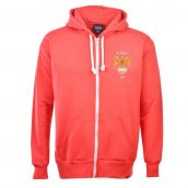 Manchester United 1958 Style Zipped Hoodie - Red
