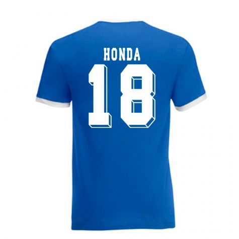 Keisuke Honda Japan Ringer Tee (blue)