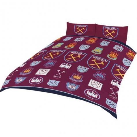 West Ham United F C Double Duvet Set Hc H05dduwhh 41 62