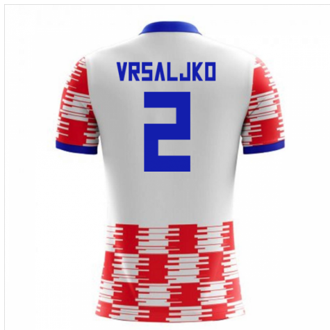 2023-2024 Croatia Home Concept Shirt (Vrsaljko 2) - Kids
