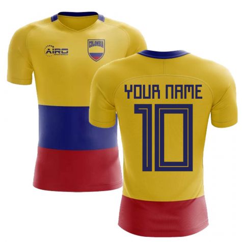 2023-2024 Colombia Flag Concept Football Shirt (Your Name)