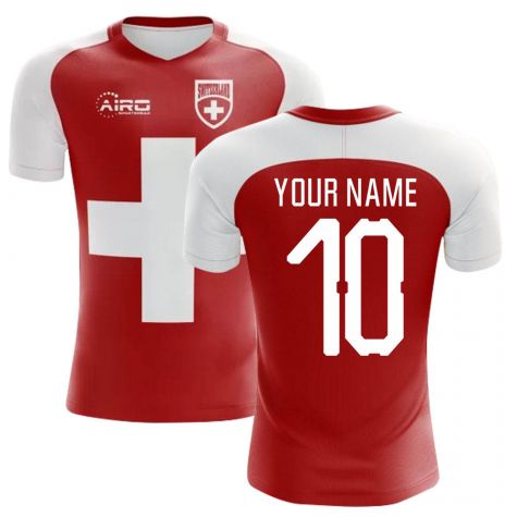 2025-2026 Switzerland Flag Concept Football Shirt (Your Name) -Kids