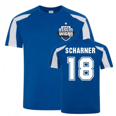 Paul Scharner Wigan Sports Training Jersey (Blue)