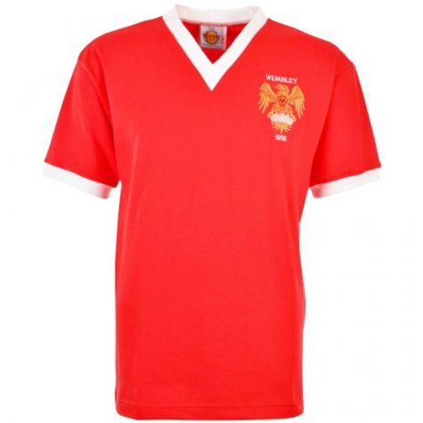 Manchester United 1958 FA Cup Final Retro Football Shirt
