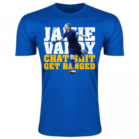 Jamie Vardy Leicester City Player T-Shirt (Royal) - Kids