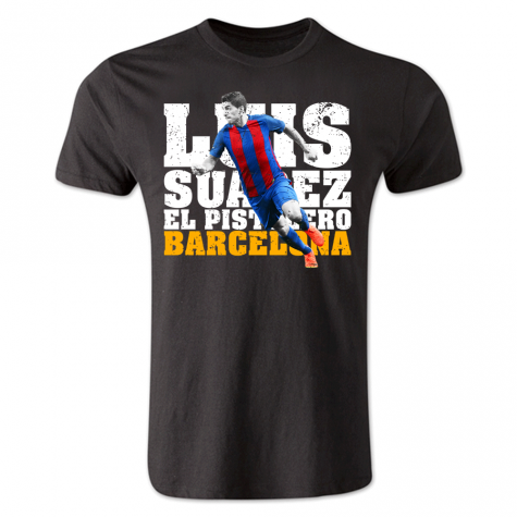 Luis Suarez Barcelona Player T-Shirt (Black) - Kids