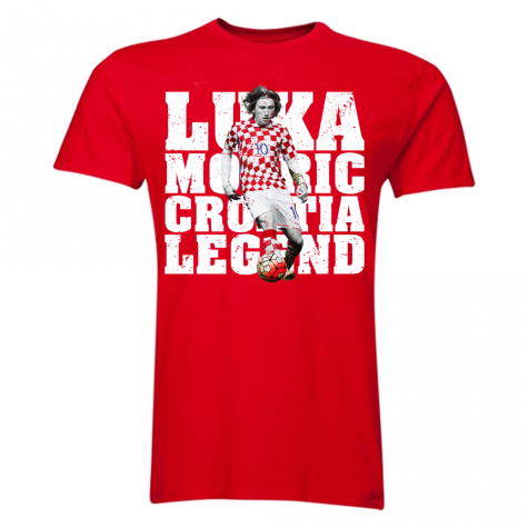 Luka Modric Croatia Player T-Shirt (Red) - Kids